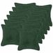 vidaXL - Kussensloop - 12 stuks - HOUTEN - Donkergroen - 50 x 50 cm - Bouclé