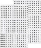 TRU COMPONENTS 1565168 Bedrukte plakmarkering Opdruk A - Z, +, -, 0 - 15 606616