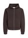 Jack & Jones Heren Hoodie Met Rits JCOLEGACY Effen Donkerbruin - L