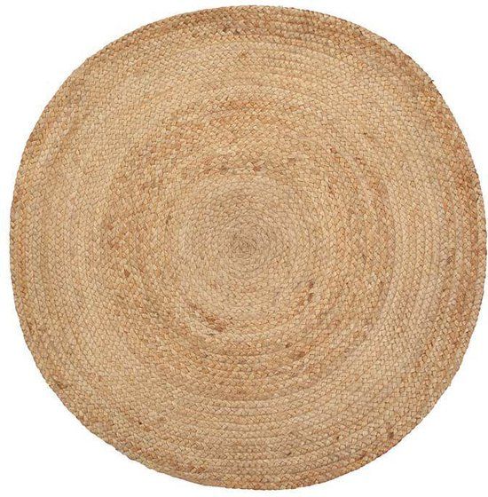 Prénatal Vloerkleed Kinderkamer Rond - Jute - Bruin - ø 90 cm