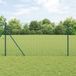vidaXL - Gelast draadhek met grondbevestiging 10 x 1,2 m groen mesh