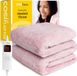 Cosi Home Luxe Deken électrique en fausse fourrure - 180 x 130 cm - Rose