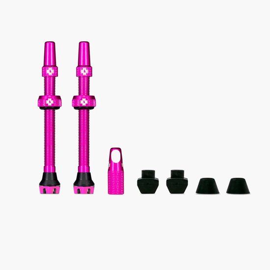 Muc-Off V2 Tubeless ventielset 60 mm, roze