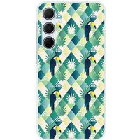 Samsung Galaxy A35 5G Toucan diamant siliconen hoesje