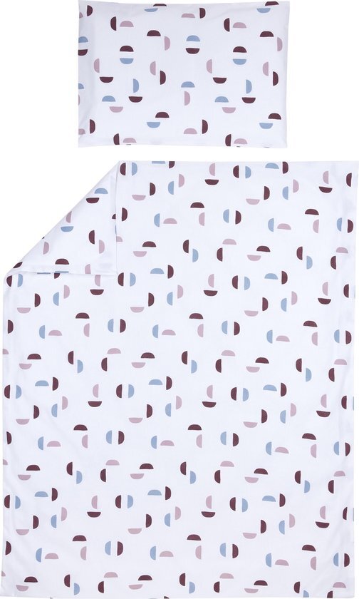 Meyco dekbedovertrek + kussensloop Shapes - Lilac - 120x150cm