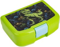 P:os Cool Kids Lunchbox met Dino Motief - Plastic Container met één Compartiment en Clipsluiting voor Kinderen, Kleuterschool, School en Vrije Tijd