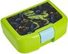 P:os Cool Kids Lunchbox met Dino Motief - Plastic Container met één Compartiment en Clipsluiting voor Kinderen, Kleuterschool, School en Vrije Tijd