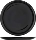H&H Set van 6 Pizzaborden, Premiere, Zwart Opaalglas, 32 cm