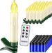 Monzana Bougie LED Noël – 40 Pièces pour Sapin de Noël – Blanc Chaud