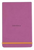 RHODIA 194394C - Hardcover Webnotepad Notitieboek Lila - A5 14,8 x 21 cm - Gelijnd - 192 Afscheurbare Pagina's - Clairefontaine Ivoor Papier 90 g/m² - Leeslint, Elastieksluiting - Imitatieleer - Rhodiarama