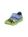 SUPERFIT Huisschoenen 'Bubble' sand / blauw denim / limoen