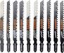 Bahco 91-WOOD-10P Decoupeerzaagbladenset pour bois et plastique, 10 pièces