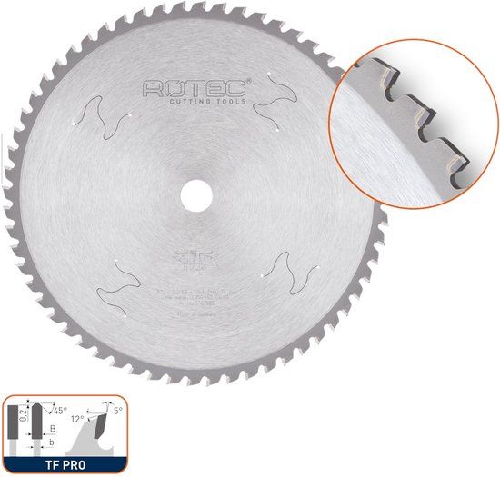 Rotec HM dry-cutter staal, Long-Life, ø254x2,2x25,4mm Z=48 TF PRO - 5561010