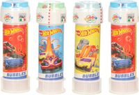 Hot Wheels 50x race autos bellenblaas flesjes met spelletje 60 ml voor kinderen