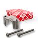 Febi Bilstein 100315-FEB houder voor stabilisatorlagers, met schroeven | Compatibel met: MERCEDES-BENZ C-CLASS, C-CLASS Cabriolet, C-CLASS Coupe, C-CLASS T-Model, E-CLASS, E-CLASS T-Model, GLC