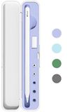 Opbergdoos Apple Opbergdoos met deksel voor Apple Pencil 2e generatie en 1e generatie - Pen Beschermende draagtas voor iPad potlood - Houder Accessoires - Schokabsorptie (paars)