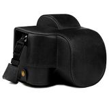 MegaGear MG1813 Ever Ready Echt Leer Camera Tas Compatibel met Nikon Z50 (16-50mm) - Zwart