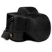 MegaGear MG1813 Ever Ready Echt Leer Camera Tas Compatibel met Nikon Z50 (16-50mm) - Zwart