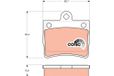 TRW GDB1283 Remblokken Achter voor Mercedes C-Klasse W202/S202, W203/S203