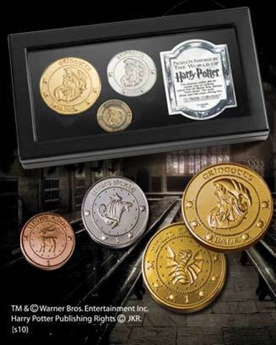 Noble Collection Harry Potter Gringotts Coin Replica Set