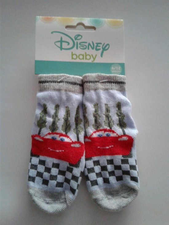 Disney Cars Baby Sokjes - Maat 0/6 Maanden - Blauw/Rood/Zwart - Unisex