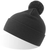 Atlantis Headwear - Wind-S Beanie with Pompom - Dark Grey - One Size