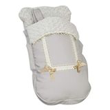 Babyline 2000667 - leren voetenzak, grijs