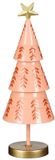 Mica Decorations Decoratie kerstboom roze - h40xd13cm