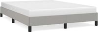 vidaXL Bedframe zonder matras, stof, lichtgrijs, 140x200 cm
