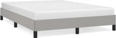 vidaXL Bedframe zonder matras, stof, lichtgrijs, 140x200 cm