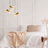 Merkloos Asir - Kroonluchter - Wit goud - 45 x 106 x 45