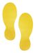 Durable 172704 marquage au sol pied auto-adhésif signal jaune 5 paires
