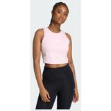 Adidas Sportswear Essentials 3-Stripes Gewatteerde Tanktop - Dames - Roze