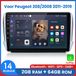 Awesafe Pour Peugeot 208/2008 (2011 à 2019) - 2+64 Go 4Cœurs - Autoradio Android 14.0 CarPlay 10,1 pouces - CarPlay & Android Auto sans fil - Bluetooth & WiFi - Navigation GPS