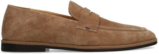Manfield Heren Taupe Suède Loafers Maat 43