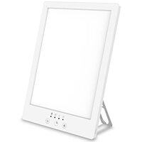 Aogled daglichtlamp 10000 Lux,draagbare lamp met natuurlijk zonlicht,LED-lichtbak met 3 kleurmodi,5 helderheidsniveaus,4 timerinstellingen,LED-lamp met volledig spectrum,compacte daglichtlamp,UV-vrij