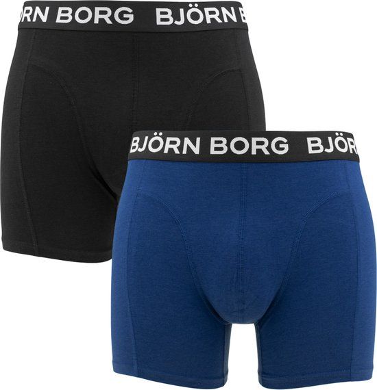 Björn Borg 2-pack heren boxershorts - Bamboe - Zwart - L
