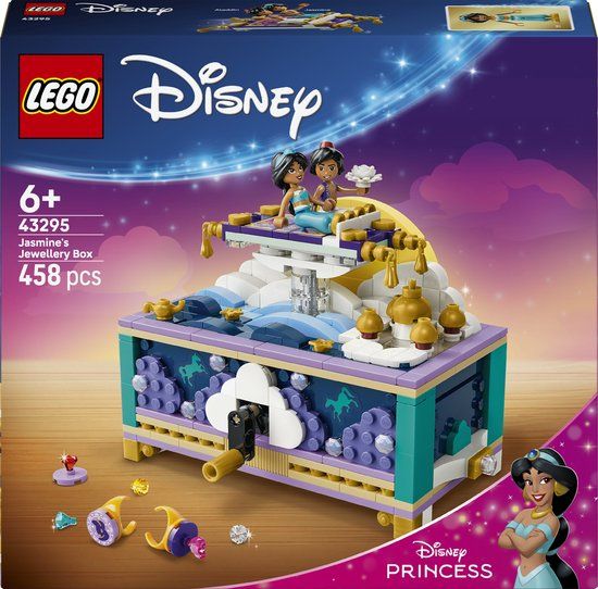 LEGO Disney Princess Jasmines Sieradendoos Bouwbaar Speelgoed voor Kinderen 43295