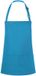 Karlowsky Korte schort met bib turquoise effen stof 60x75 cm