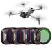 Neewer ND & CPL-filterset compatibel met DJI Mini 4 Pro, 4-pack ND16 ND64 ND256 CPL-polarisator en neutrale dichtheidsfilters drone-lensaccessoires, multi-gecoat HD optisch glas/aluminium frame