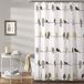 Lush Decor Rowley Birds douchegordijn, geel en grijs, 183 cm B x 183 cm L (Pack van 1)