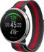 Strap-it Milanees Smartwatch bandje - Geschikt voor Polar Ignite - Zwart/Rood