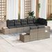 Maison Exclusive - Ensemble de jardin 8 pièces, ensemble de salon en polyrotin gris