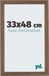 Your Decoration Cadre photo 33x48 cm MDF Noyer Foncé Mura