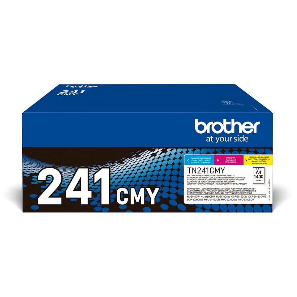 Brother TN-241CMY Toner Cartridge - 3 Pack - Original