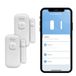 Konyks Senso Charge 2, set de 2 détecteurs d'ouverture wifi avec batterie rechargeable, autonomie jusqu'à 1 an, notifications sur smartphone, automatisation simple, compatible avec Alexa et Google Home