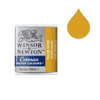 Winsor & Newton Cotman Yellow Ochre Watercolor Paint (Half Pan)