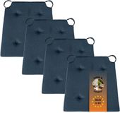sleepling Basic 10 stoelkussenset 4-delig - stoelkussens 40x40 cm - donkerblauw
