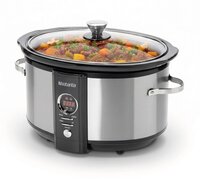 Brabantia BBEK1083 Slowcooker - 6.5 Liter - RVS - Warmhoudfunctie