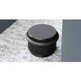 Viefe Butoir de porte au sol ARPA en aluminium, Ø 45 mm, Noir brossé